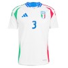 Maglia ufficiale Italia DiMarco 3 Trasferta Euro 2024 per Uomo